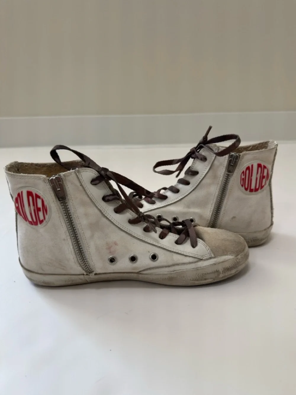 Golden Goose Women’s Francy Sneakers with Leopard Print Hair Star | Size 8 - Picture 8 of 14